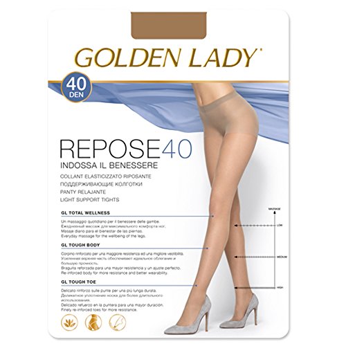 Golden Lady - Collant Modello Repose 40, Da Donna Melone M