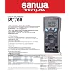 Japan SANWA PC700 Advanced Intelligent Digital Multimeter Voltmeter Hz Ohm NCV Capacitance Resistance Tester DMM Full Overload Protection for PC Communication(PC700)