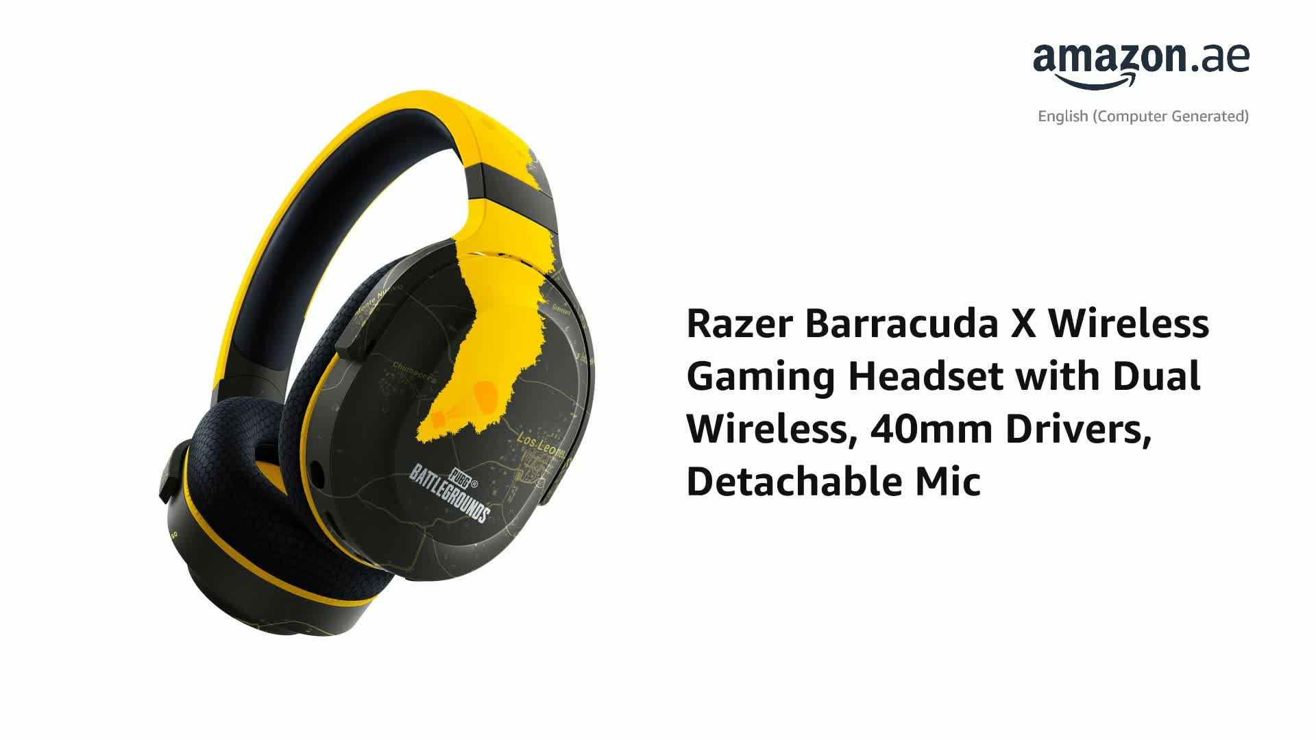 Razer Barracuda X Wireless Gaming & Mobile Headset PUBG