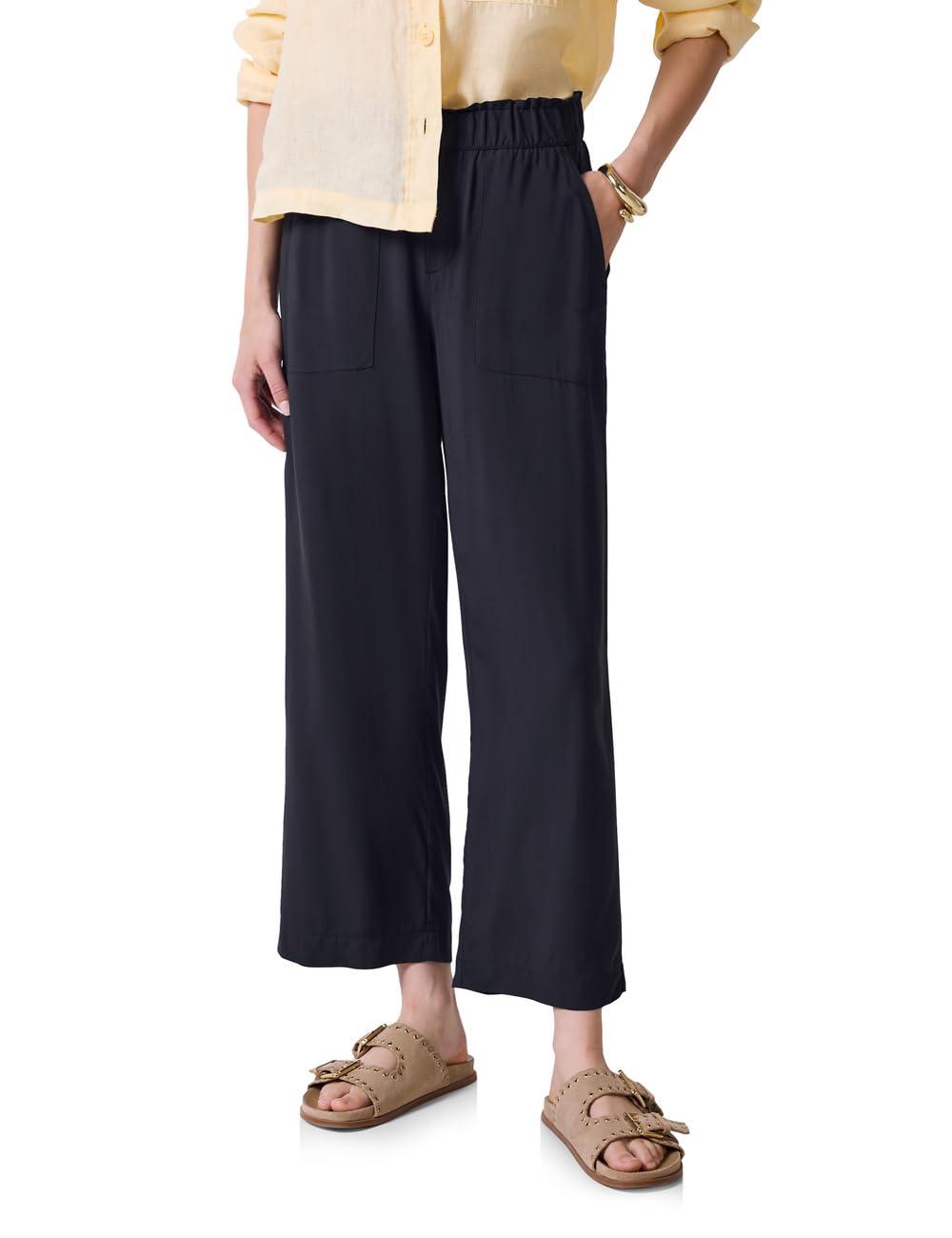 Street One Studio Women's Viscose Culotte F379264, Dark Void Blue, 34W x 28L