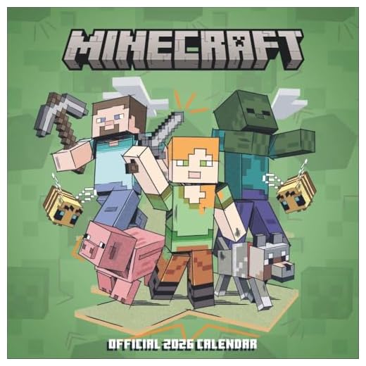 Minecraft Broschurkalender 2026