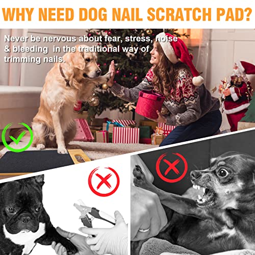 Eoicceoh Dog Scratch Pad For Nails, Dog Nail Scratch Board With Double-Sided Sandpaper, Fear Free Dog Nails Scratch Board, Alternative To Dog Nail Clippers For Large & Small Dogs (17.2 X 10 Inches) #TOP5