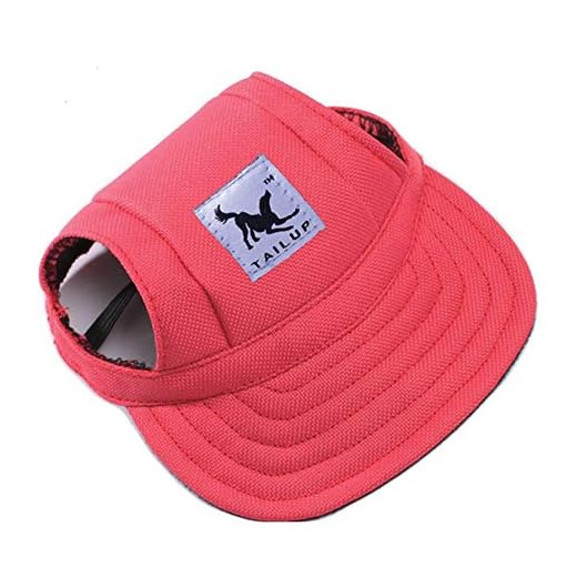 MoonyLI Gorra de béisbol para perro de mascota con protector solar, gorra de visera para deportes al aire libre, sombrero ajustable para perros grandes, medianos y pequeños
