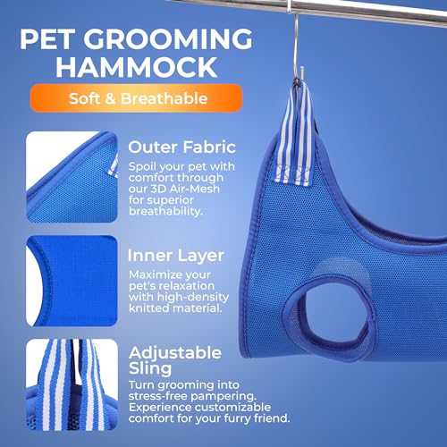 Rede confortável de cuidados para cães e gatos pequenos - cortador de unhas/estilete - bolsa de rete