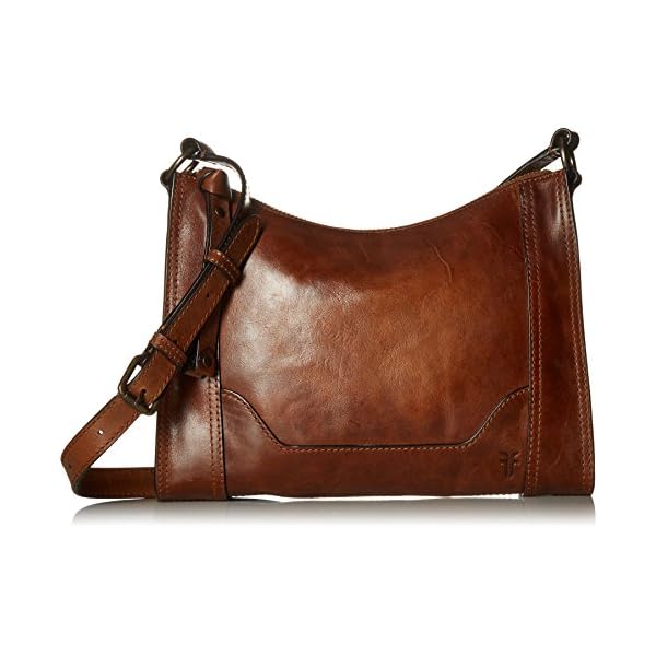 Frye womens Melissa Zip Crossbody Cross Body Handbag, Cognac, One Size US