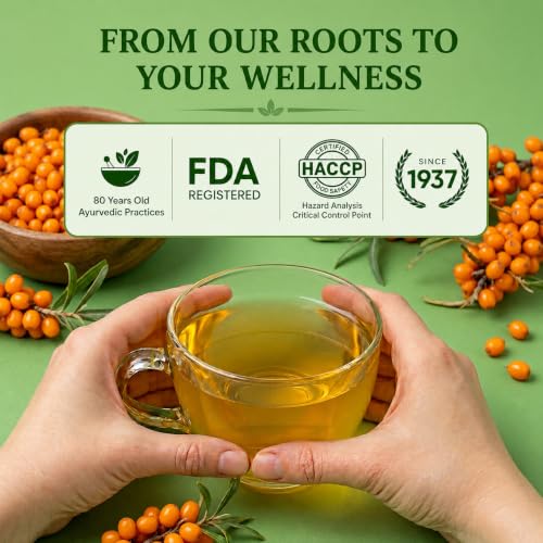 Image of Namhya Seabuckthorn Powder | Himalayan Superfood for Skin Glow, Immunity, Hair & Antioxidant Support | Sea Buckthorn Omega 7 Rich Berry for Energy, Collagen Support & Wellness | 100g