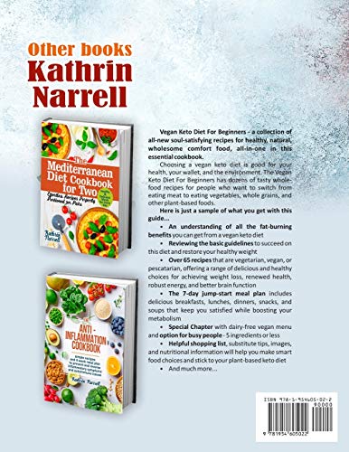 Vegan Keto Diet For Beginners: The Essential Cookbook with Low Carb, Plant-Based and Ketogenic Recip