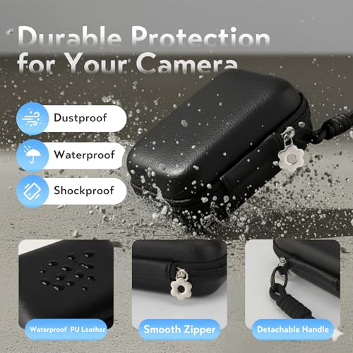Funda rígida para cámara digital CVVD, negra, compacta miniatura 6