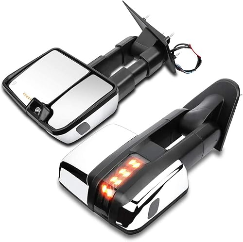 cciyu Espejos de remolque para Chevy Silverado 1500 2014-2018 para GMC Sierra 1500 2015-2018 para Chevy Silverado 2500/3500 para GMC Sierra