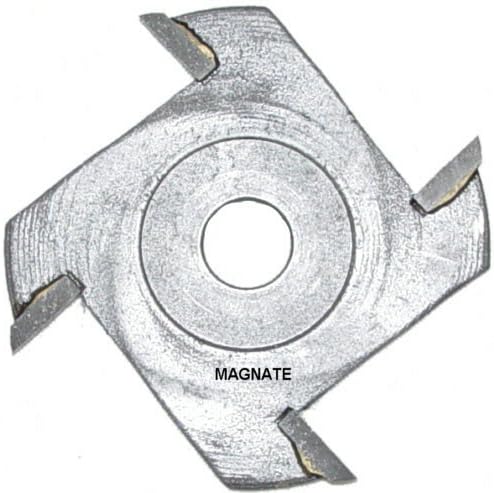 Magnate 4206 Slotting Cutter Router Bit - 5/16" Bore - 5/32" Kerf, 4 Wing, 1/2" Cutting Depth