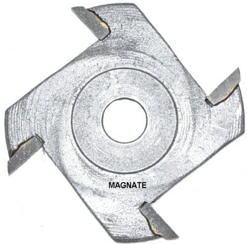 Magnate 4206 Slotting Cutter Router Bit - 5/16" Bore - 5/32" Kerf, 4 Wing, 1/2" Cutting Depth #TOP12
