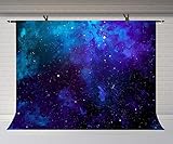 FUERMOR Space Stars Background 10x7ft Blue Starry Sky Photography Backdrop Studio Photo Props Room M