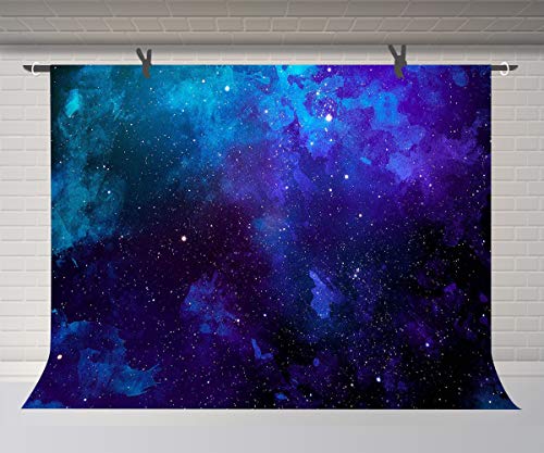 Fuermor Space Stars Background 10X7Ft Blue Starry Sky Photography Backdrop Studio Photo Props Room Mural Gefu553 #TOP12
