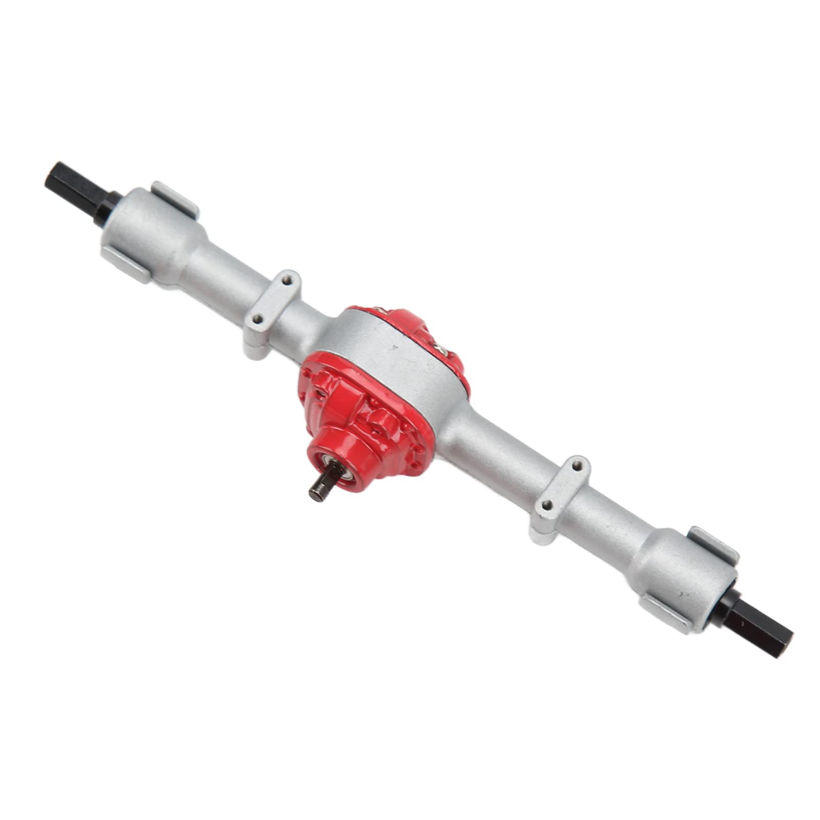 Zestaw metalowych osi samochodu RC Trwałe części do modernizacji do ciężarówki MN D90 D91 99S FJ45 1/12 RC (Silver Red)