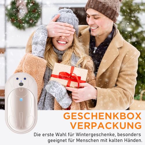 Lepwings Handwärmer Elektrisch, 2er-Pack, 6000 mAh Taschenwärmer Wiederverwendbar mit 3 Modi, 20 Stunden Lang Anhaltende Wärme… – Ansicht 6