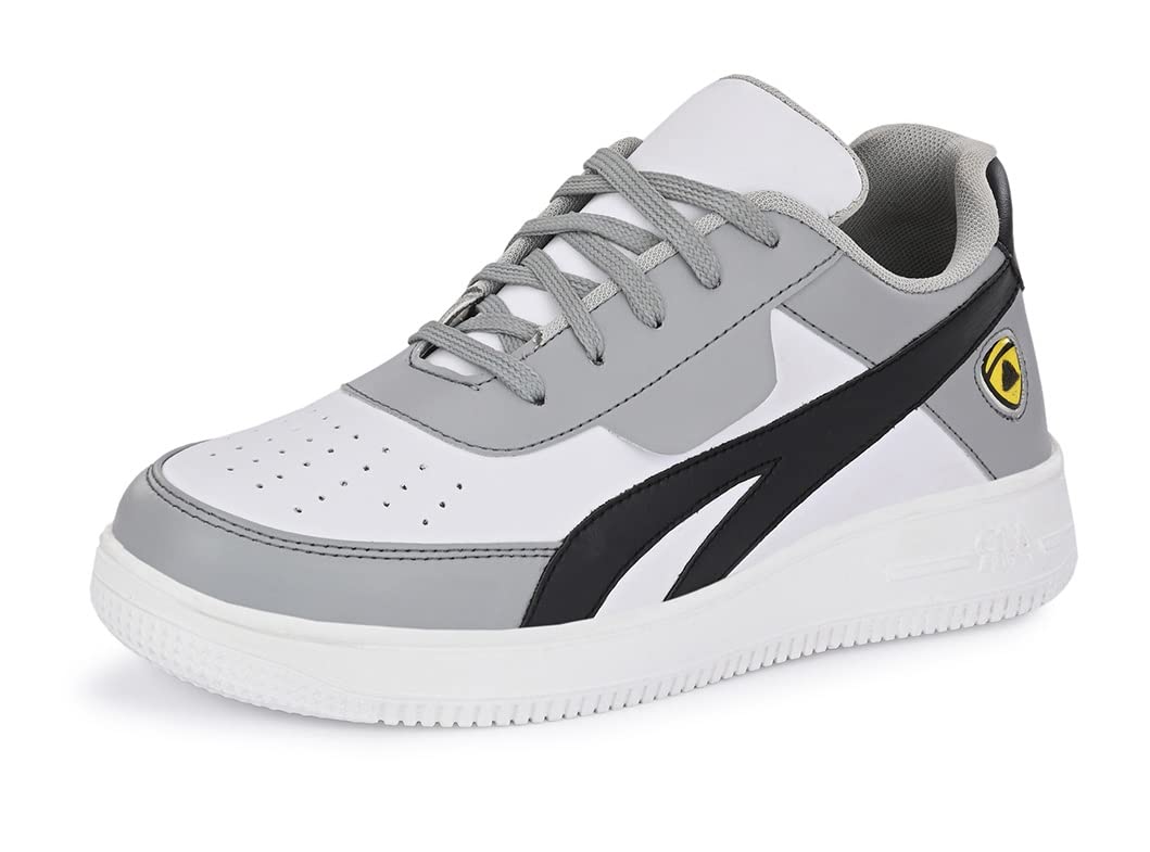 MACTREE Mens Grey Black Synthetic Walking Shoes - 08 UK (B0BTDD38TM) Amazon Price History, Amazon Price Tracker