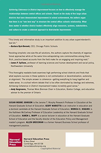 Achieving Coherence In District Improvement: Managing The Relationship Between The Central Office And Schools #TOP1
