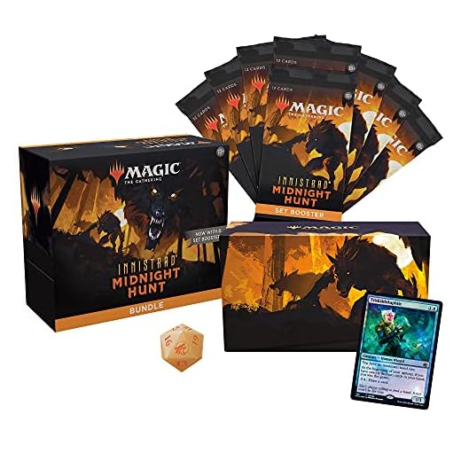 Magic: The Gathering Innistrad: Midnight Hunt Bundle | 8 Set Boosters + Accessories