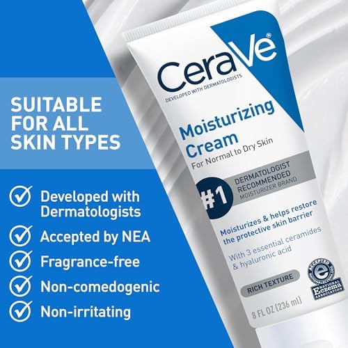 CeraVe Moisturizing Cream, Face Moisturizer & Body Cream, Skin care, 19oz — view 5