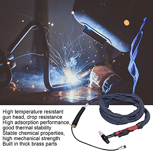 Tocha de soldagem TIG, tocha de solda TIG cabeça flexível arma de soldador de arco de argônio integr