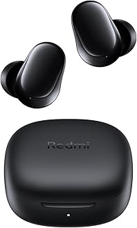 Redmi Buds 6 Play – Wireless Bluetooth Headphone in-ear, 10mm large dynamic driver, 5 EQ modes, Up to 7.5h+36h Battery Life, 10min charging provides 3h music play, IPX4 – Black