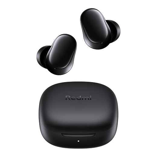 XIAOMI Redmi Buds 6 Play – Wireless Earbuds, Noise Cancelling, Lightweight, Up to 36 Hours of Runtime, Bluetooth 5.4, Black (ES Version)