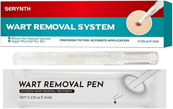 Maximum strength wart removal agent contains salicylic acid 17% works quickly and effectively removes plantar warts, common warts, flat warts, Corn Freezing Fast-Acting Formula for Men and Women4 ml