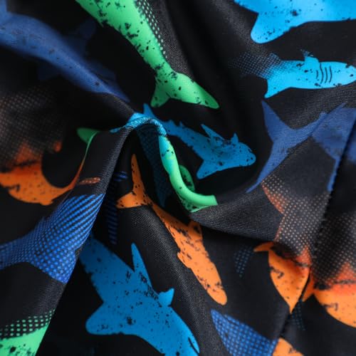 Image of Ohrwurm Baby Boy Swim Trunks Cartoon Print Elastic Waist Swimming Shorts Beach Board Bathing Suit Swimwear