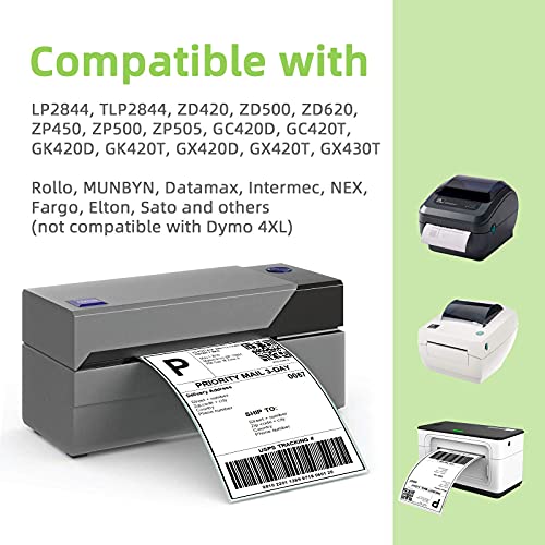 Anylabel Compatible 2" X 1" Direct Thermal Labels Replacement For Barcodes Postage Address Shipping Compatible With Rollo & Zebra Desktop Printers Adhesive & Perforated (12 Rolls, 1300 Labels/Roll) #TOP5