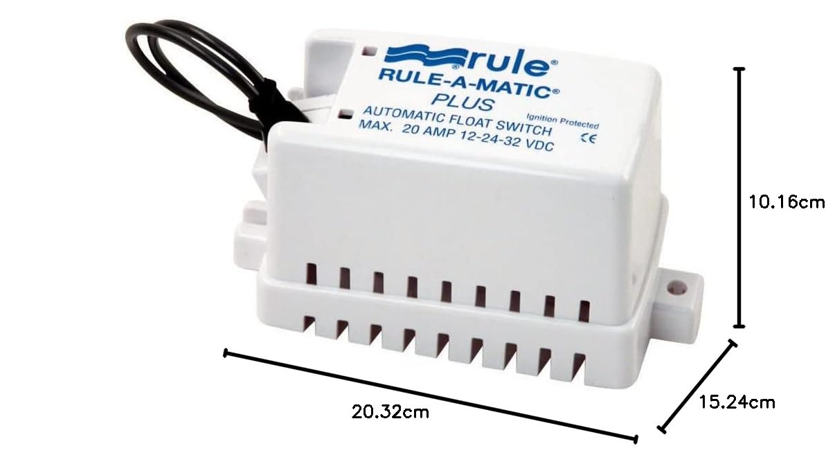 Rule Rule-A-Matic Plus Schwimmerschalter, abgedeckt, feuchtigkeitsdichte Dichtungen