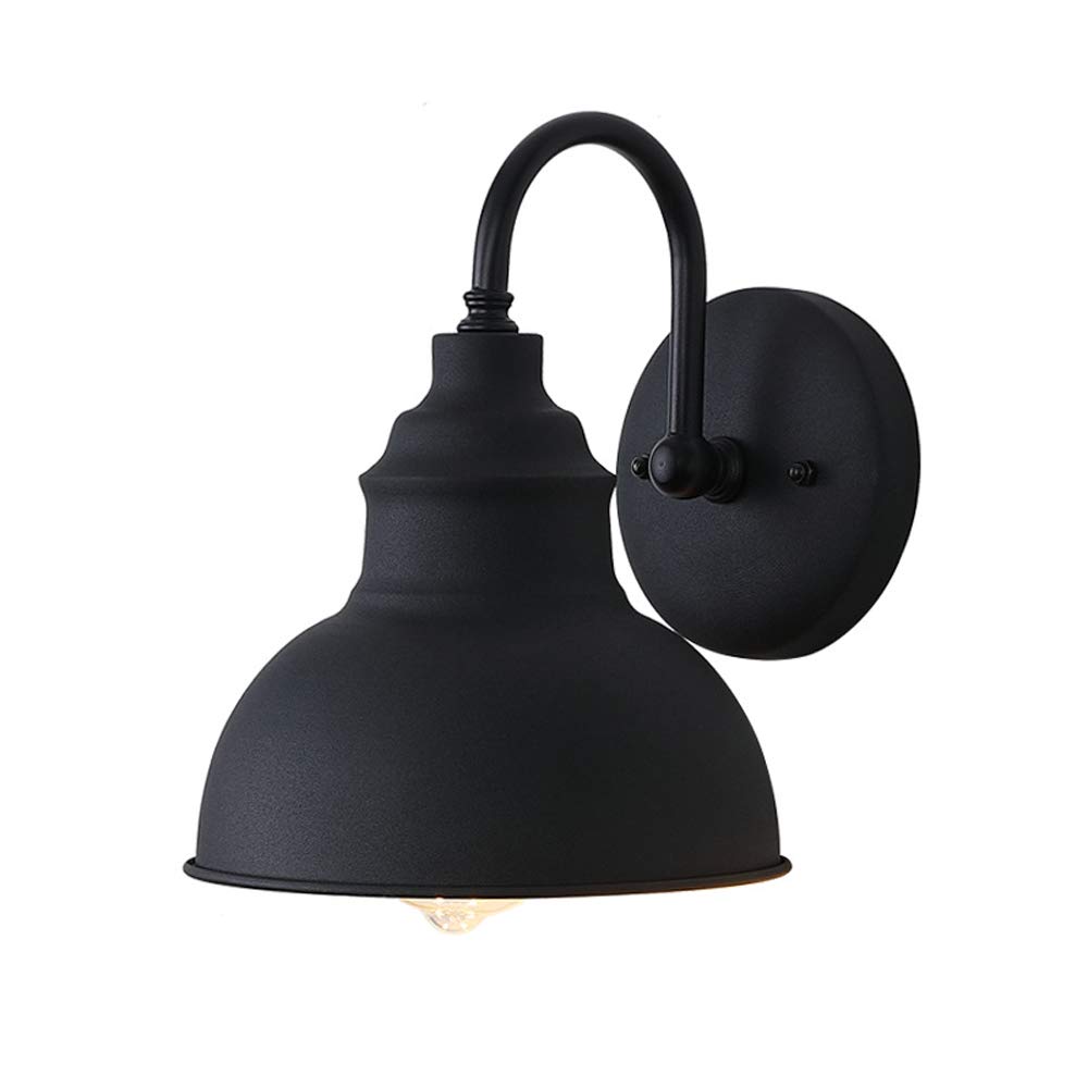 1-Light Retro Outdoor Wall Sconce Lantern Dusk To Dawn Wall Lamp Ip65 Waterproof Exterior Light Fixtures Wall Mount in Black Finish Balcony Aisle Garden Villa Exterior Wall Light/Sand Black