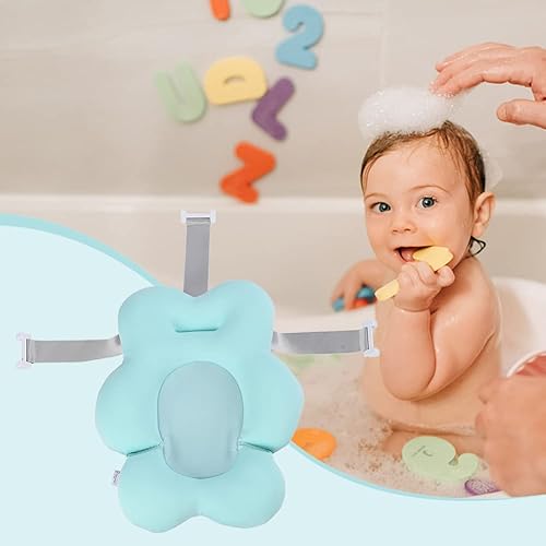 Miniatura 7 de Cojín de baño para bebé, cojín de asiento flotante, tapete para bañera infantil, soporte para asiento de recién nacido, almohadillas para baby