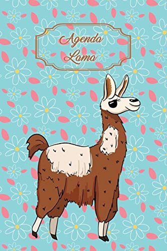 Agenda Lama: Agenda perpétuel avec couverture et intérieur Lama - 56 semaines avec des pages supplémentaires à découvrir (15 x 23 cm)