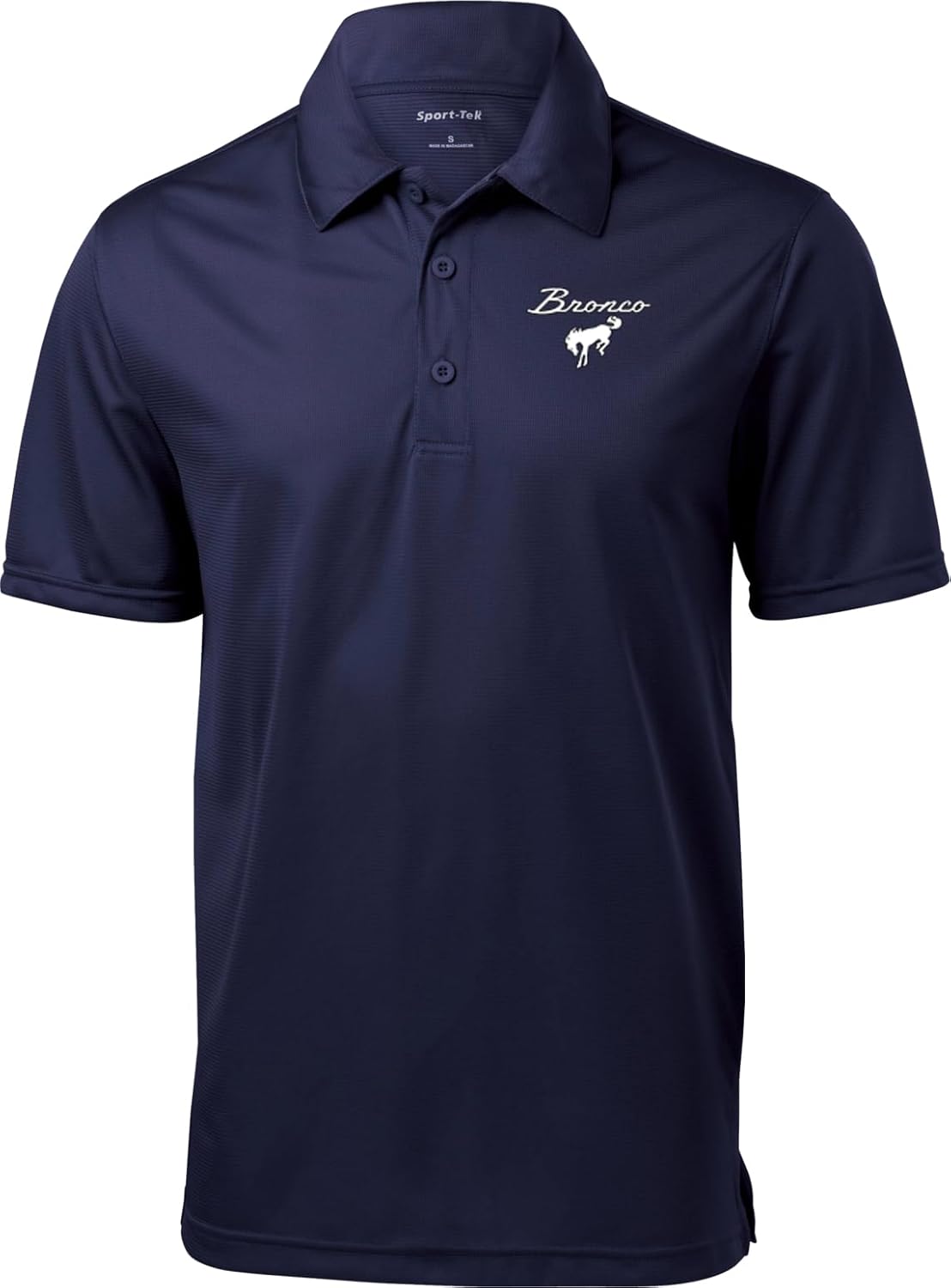 Ford Bronco Chest Print Textured Polo Shirt