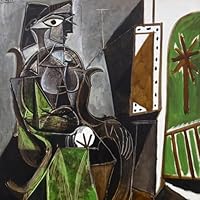 PICASSO 陶製人物画 フレーム付き PICASSO 陶製人物画 フレーム付き