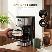 Aromvel 12-Cup Drip Coffee Maker Programmable, Adjustable Brew Strength — image 6