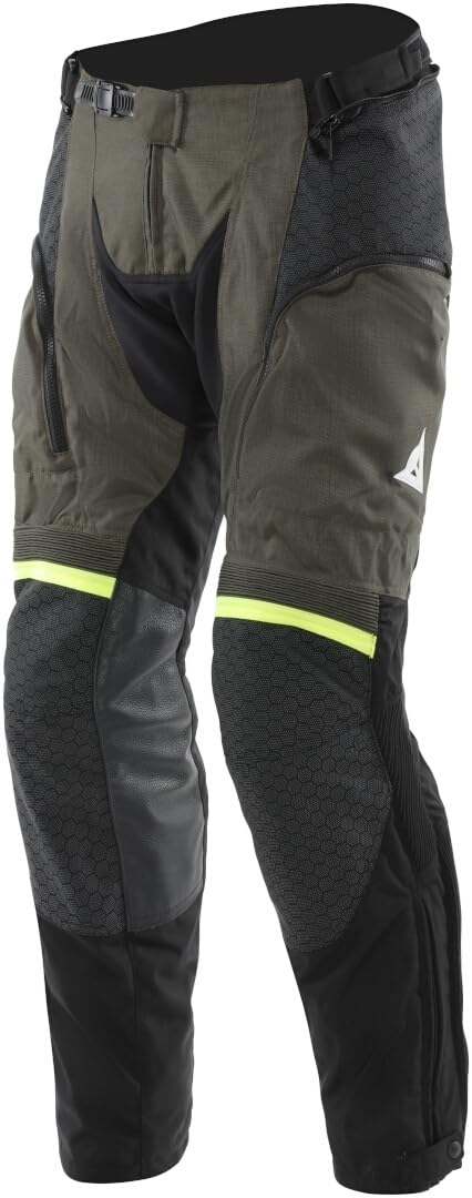 Dainese Super Adventure Absoluteshell wodoodporne motocyklowe spodnie tekstylne, oliwkowy/czarny, 58