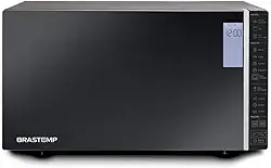 Micro-ondas Brastemp 32 Litros cor Inox Espelhado com Grill e Painel Integrado - BMG45AR 110V