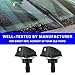 Tesnaao Pack-2 Car Windshield Washer, Automotive Wiper Nozzles, Sprayer Head Replacement Parts, Universal for Most Cars, Trucks and Vans (Black)