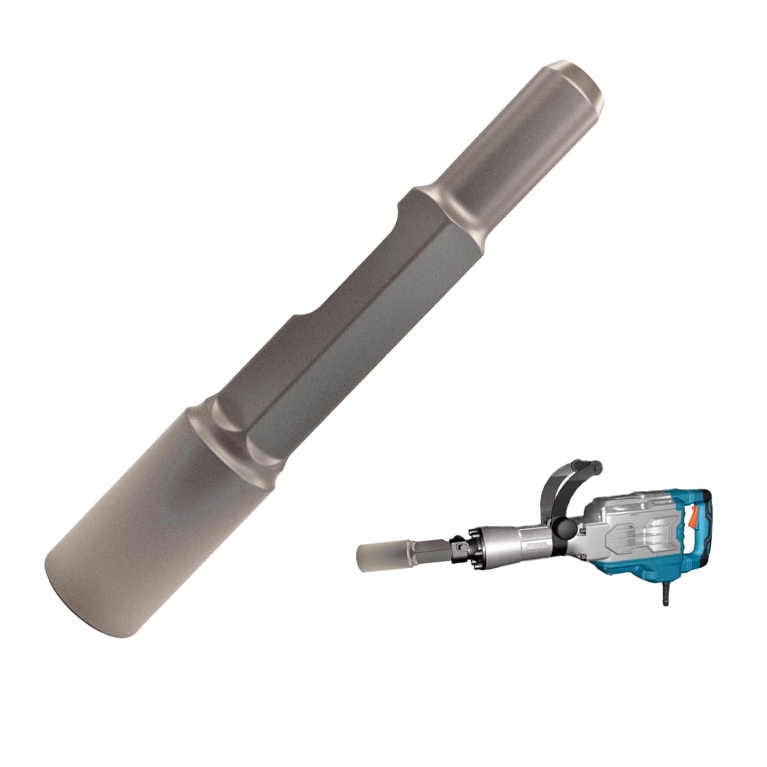 SDS HEX Ground Rod Driver, Hammer Drill Rod Driver Hex Shank (SDS HEX 30MM)