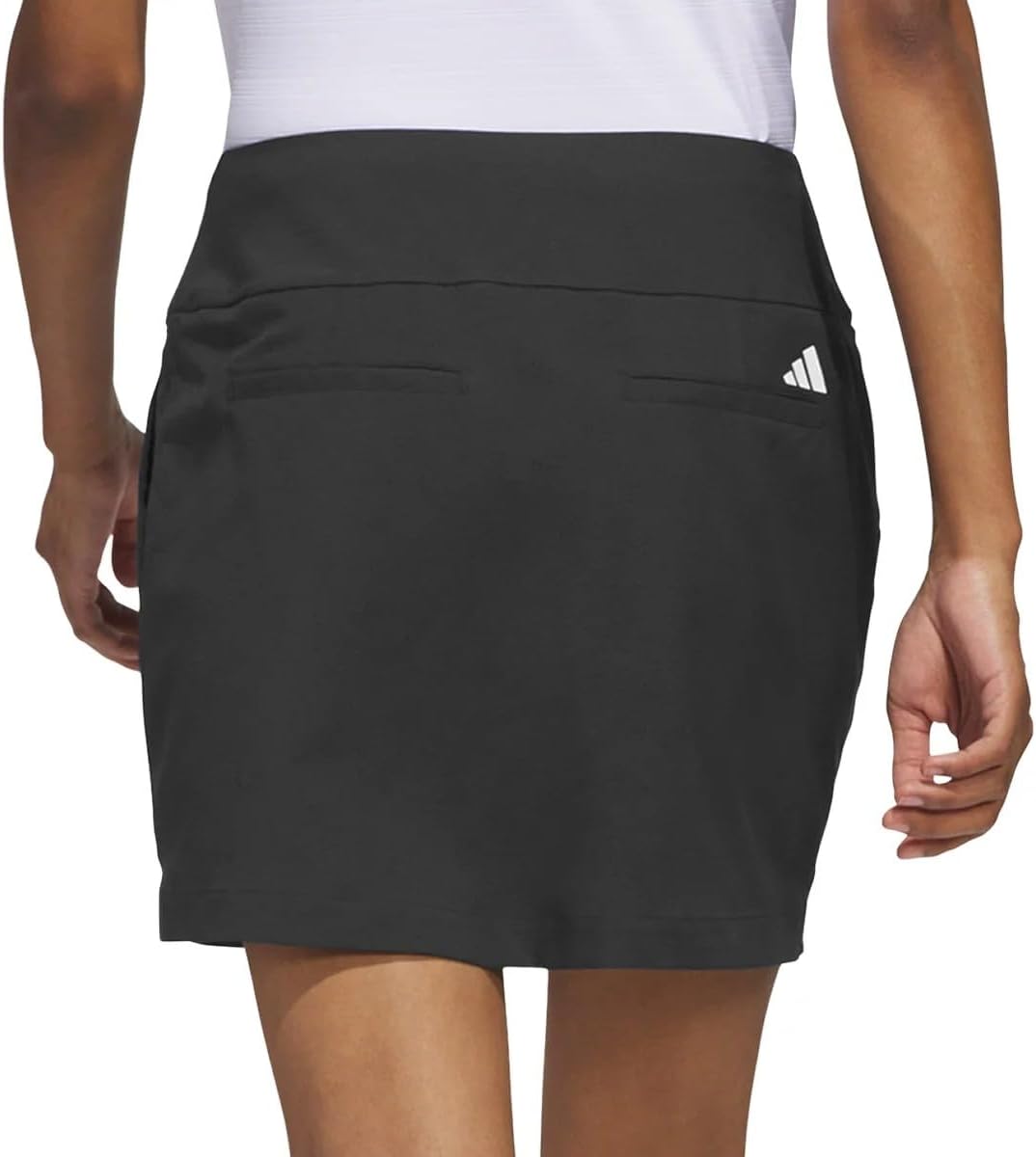 adidas Women's Golf Pull-On Lightweight Skort - Inner Layer Shorts - Two Front Pockets (Black, X-Small)