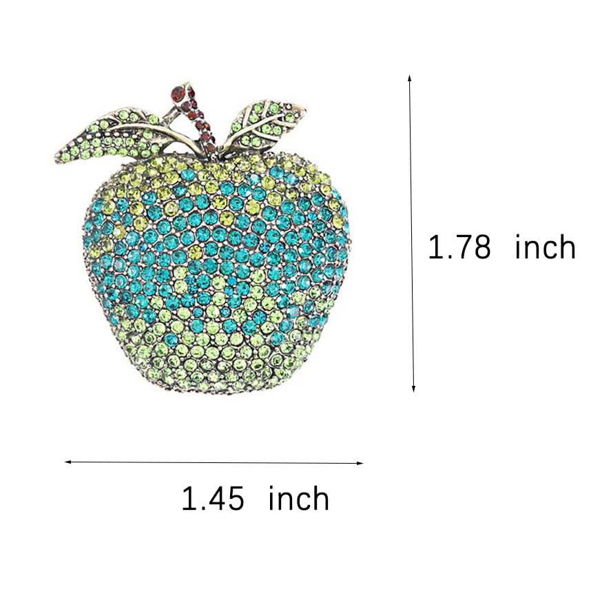 Image of BeeGift Rhinestone Fruit Brooch Pin for Women Girls,Lemon /Pomegranate /Watermelon /Banana /Strawberry /Pineapple Fruit Brooch Cute Fruit Lapel Pin Jewelry Gift for Women