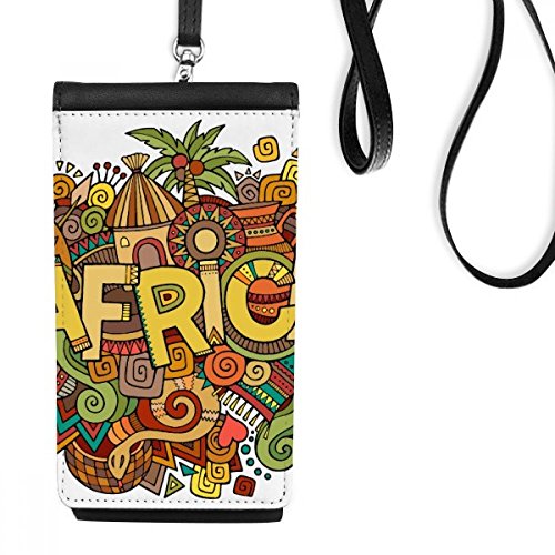 Pochette smartphone motif africain pour garder les mains libres en voyage et lors de vos sorties