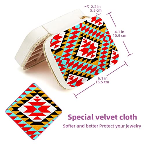 Boîte de rangement de bijoux velours petit coffret zippé - 6