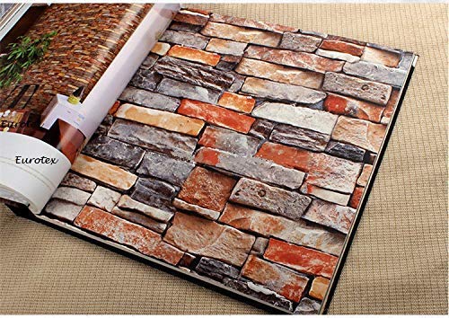 Image of Eurotex 3D Modern Design Wallpaper, use as Wall Covering for Living Room, Living Room, Walls Damask Color Wallpaper (Roll 57 sq ft) 37101