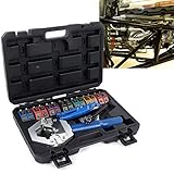 AUHX 手動A/Cホースクリンパー、A/Cホース圧着工具ポータブルカーエアコン修理のための強力な実用性