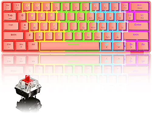 ワイヤレス メカニカルキーボード フルサイズ RGBバックライト付き X75メカニカルゲーミングキーボード,透明ガラス,ホットスワップ