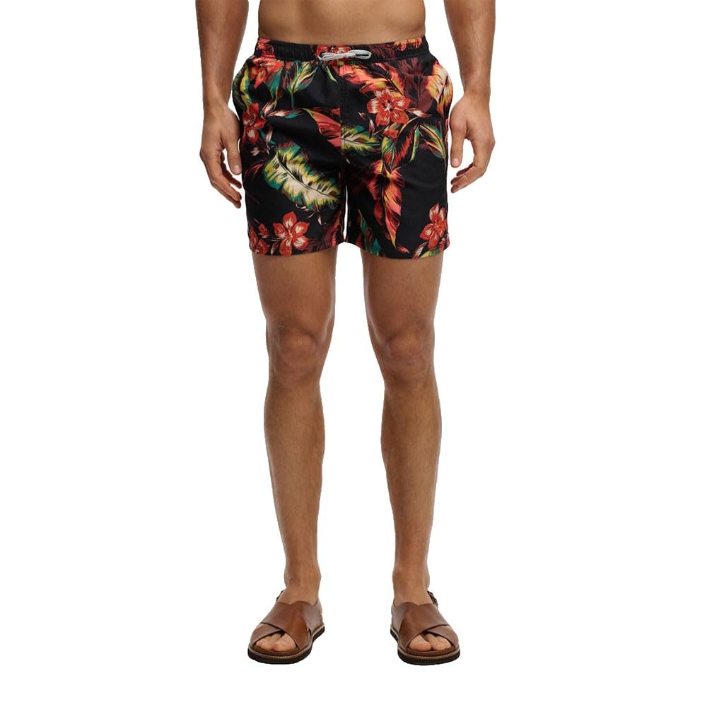 Superdry Unisex Hawaiian Print 16 Swim Short Swim Briefs