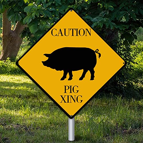 Panneau d'avertissement Pig Xing pour style loft et terrasse