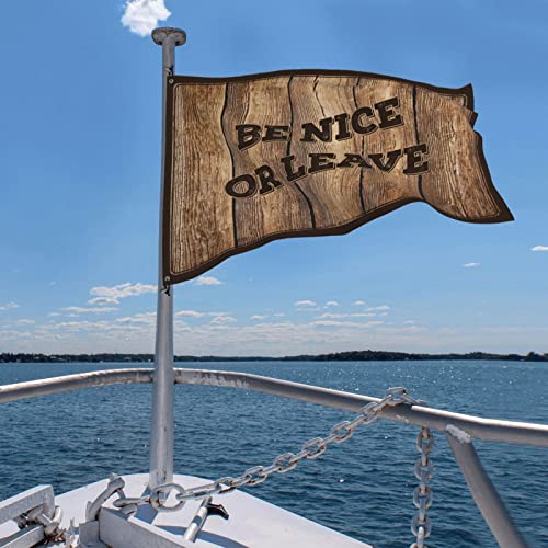 Drapeau d'Halloween Be Nice or Leave grand format 152 x 244 cm COTECI - 5